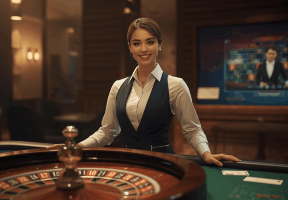 Live dealer casino online modern dengan suasana profesional