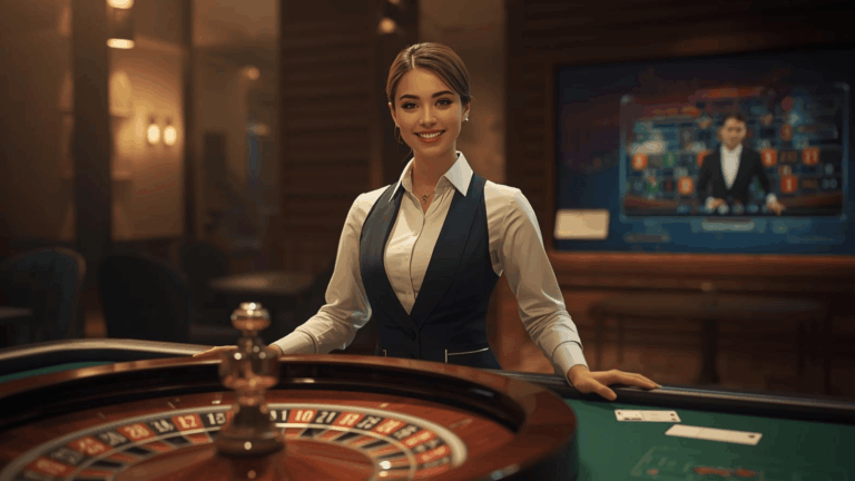 Live dealer casino online modern dengan suasana profesional