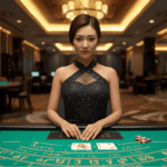 Dealer blackjack casino online profesional di meja live dealer