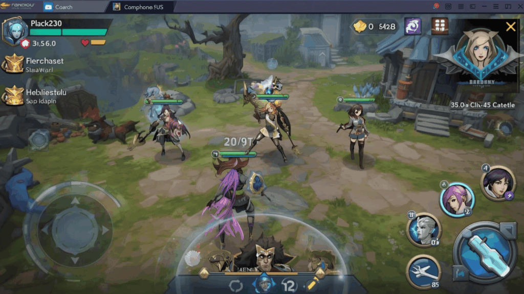 Tampilan UI game Android