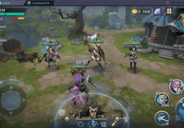 Tampilan UI game Android